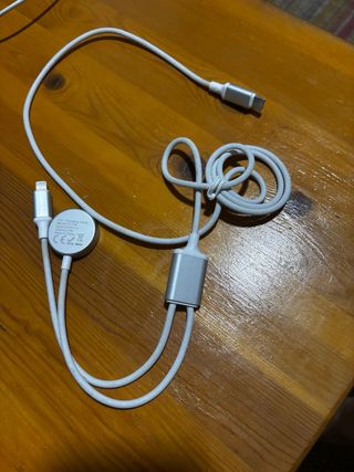 Cable Carga Lightning (iPhone/ipad) y Apple Watch