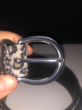 Cintura Beige e Marrone con Fantasia Leopardata