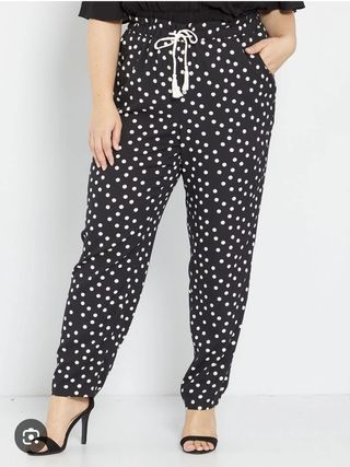 Pantalón Negro Lunares