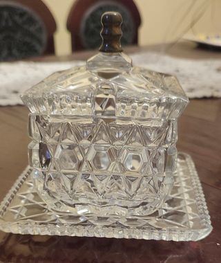 Azucarero Vintage Cristal