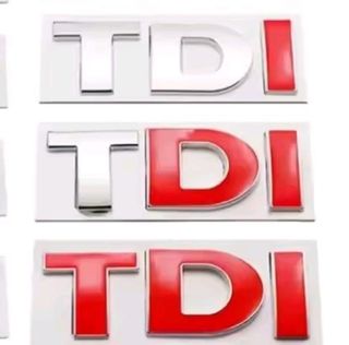 Anagramas TDI varios Rojo Cromado