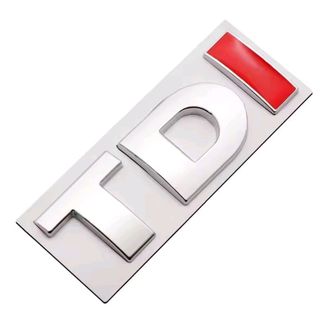 Anagramas TDI varios Rojo Cromado