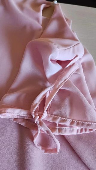 Blusa Rosa Manga Corta T.U.