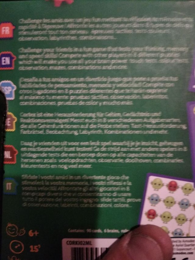 Juego de mesa córtex