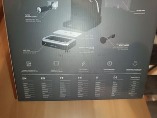 Cafetera Retro Semiautomática Negra