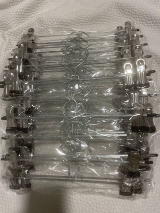 60 Perchas Pinza Metálicas Nuevas