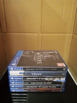 Pack 6 Juegos PS4: Skyrim, Thief, Uncharted...