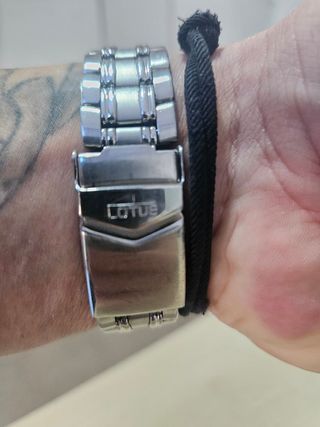 Reloj Lotus Cronógrafo Azul y Plateado