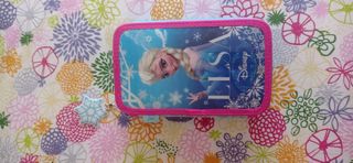 Estuche Escolar Disney Frozen Elsa Azul y Rosa
