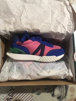 Zapatillas Lacoste Mujer Rosas