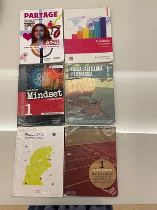 Libros de 1º de Bachillerato