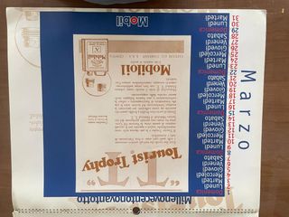 Calendario Mobil Oil 1998