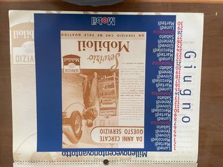 Calendario Mobil Oil 1998