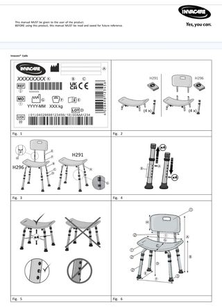 Sedia doccia regolabile