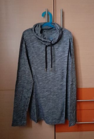 Camiseta manga larga gris