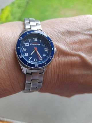 Orologio Timex Expedition blu e argento