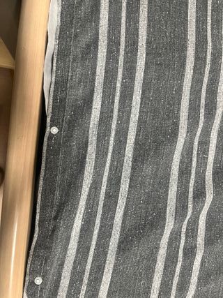 Funda Nórdica Gris Rayas Cama 80