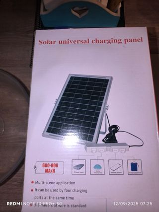 Panel solar para carga portátil