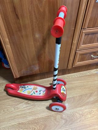 Patinete infantil 3 ruedas rojo