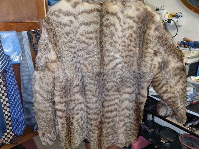 Giacca pelliccia vera artigianale rigenerata