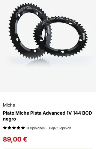 Plato Miche Pista Advanced 50T  *NUEVO*