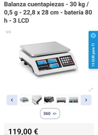 Balanza cuentapiezas JeVx