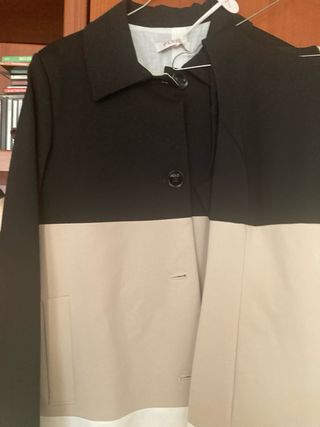 Completo vestito e cappottino bianco taglia S