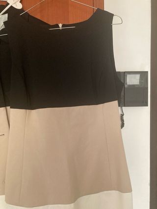 Completo vestito e cappottino bianco taglia S