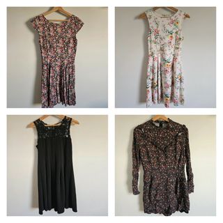 Lote 3 vestidos y 1 mono mujer