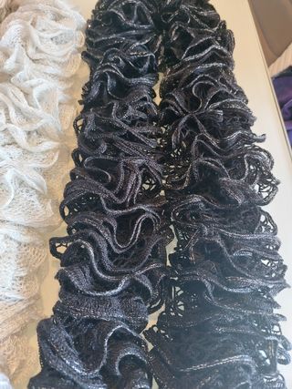 Sciarpe ciniglia e uncinetto