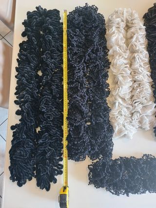 Sciarpe ciniglia e uncinetto