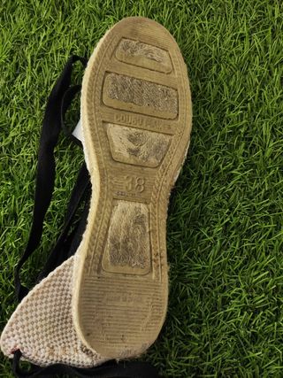 Alpargatas blancas con lazo Talla 38