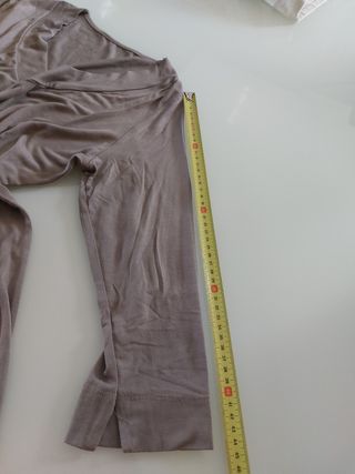 Maglia beige viscosa scollo a V