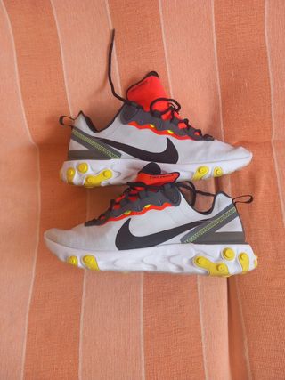 Zapatillas Nike React Blancas y Rojas