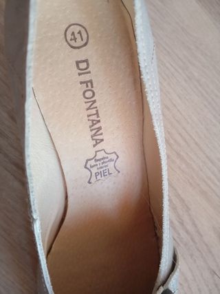 Zapatos de tacón DI FONTANA beige talla 41