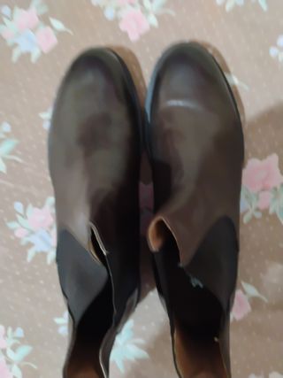 Stivaletti uomo in cuoio marrone