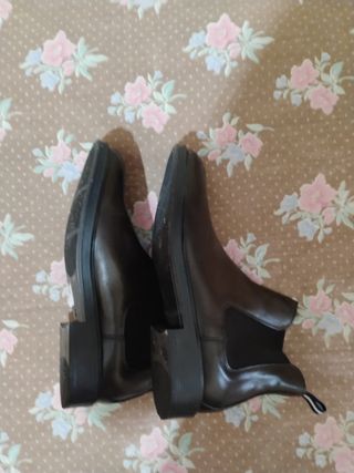 Stivaletti uomo in cuoio marrone