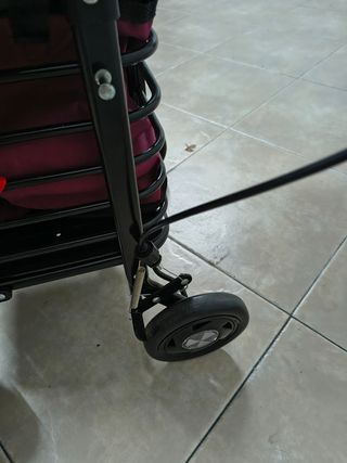 Caminador y carro de la compra con silla plegable