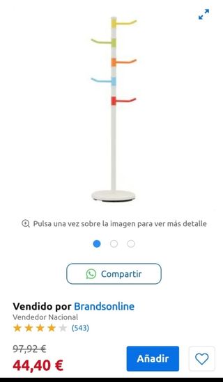 Colgador de pie Ikea multicolor