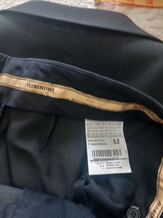 Pantalón de traje negro para caballero