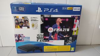 PS4 Slim Negra con FIFA 21