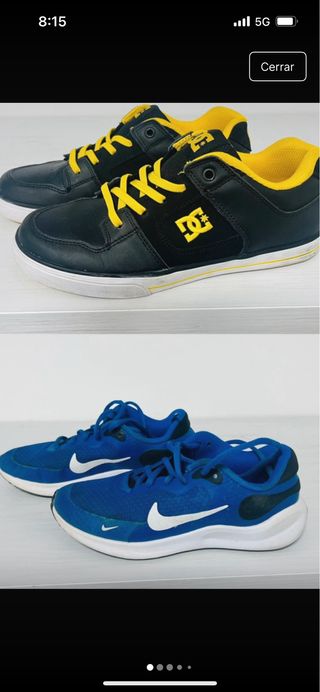 2 Zapatillas DC y Nike Talla 36