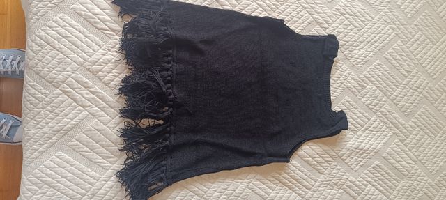 Yerse Jersey sin mangas con flecos