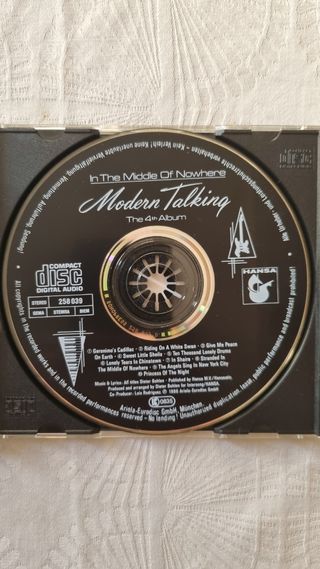 Modern Talking - In The Middle Of Nowhere CD