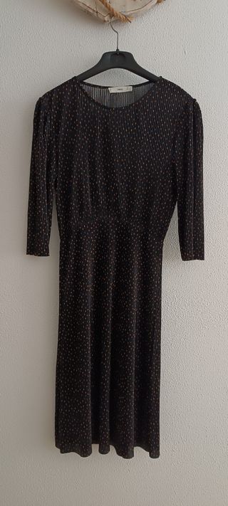 Vestido Mango Negro Talla S