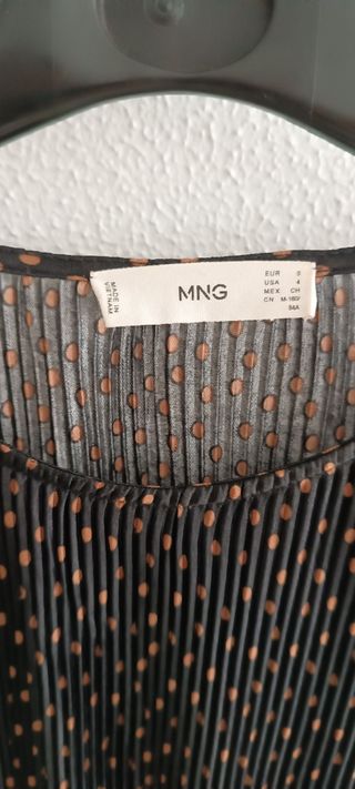 Vestido Mango Negro Talla S