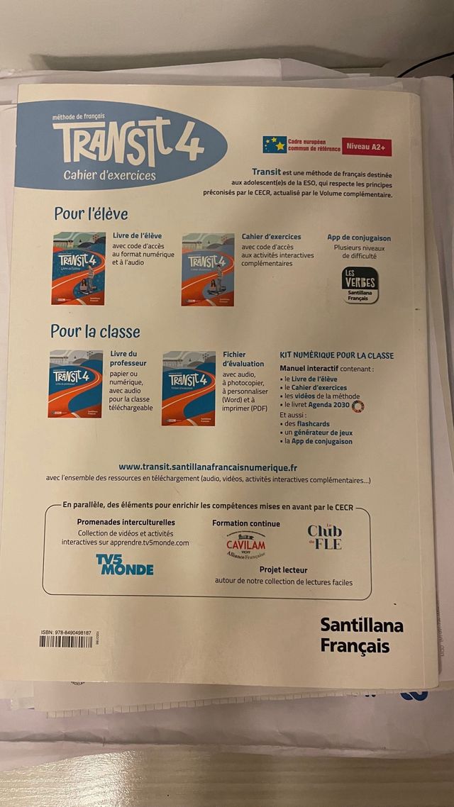 Transit 4
Cuaderno de ejercicios