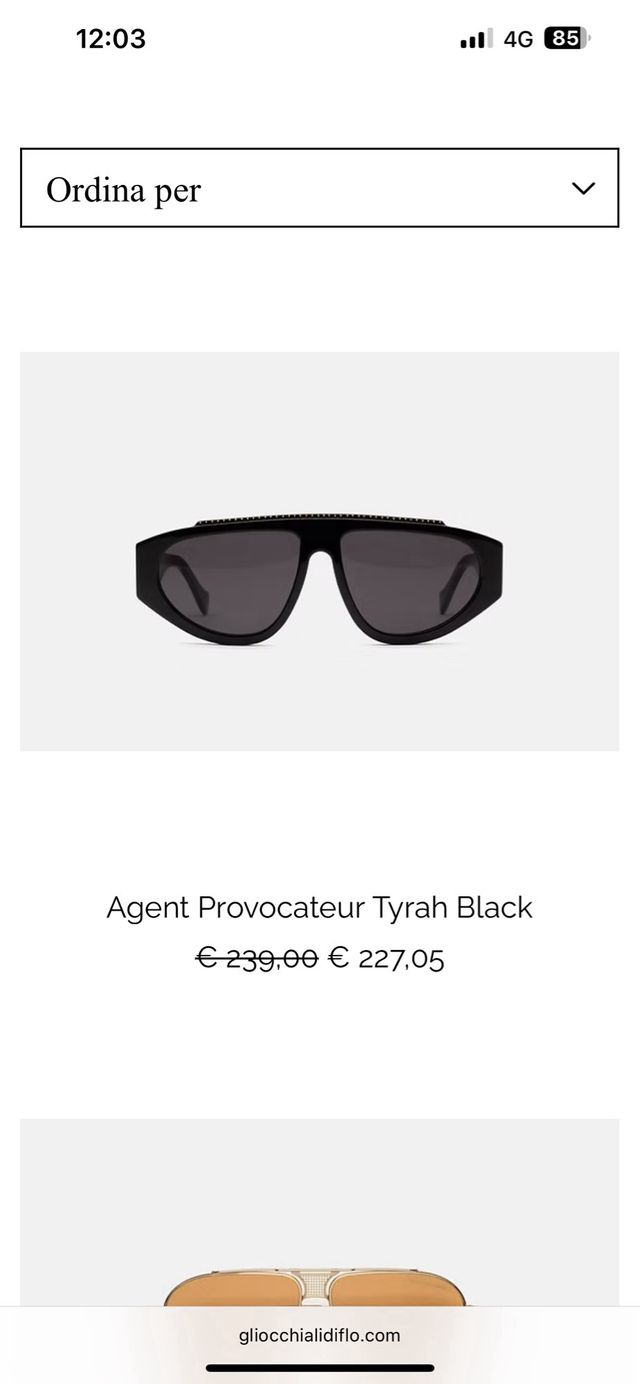 Occhiali da sole Agent Provocateur neri