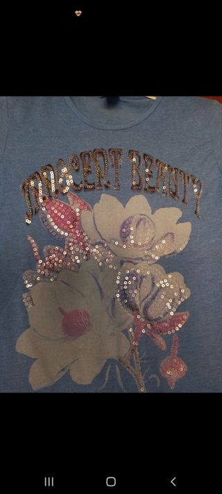 Tshirt bambina con fiori e paillettes,Zara vedi fo