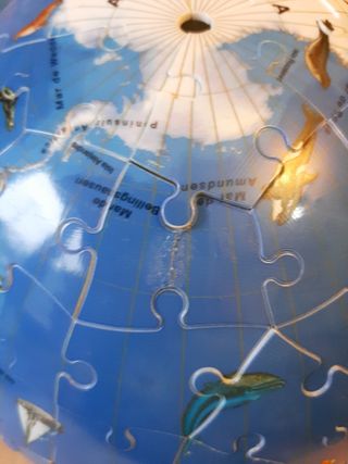 Globo terráqueo puzzle 3D